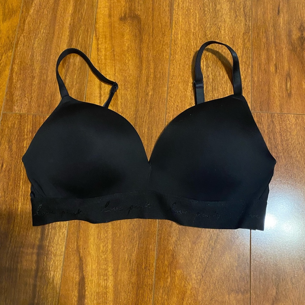 PINK Wireless Push Up Bra